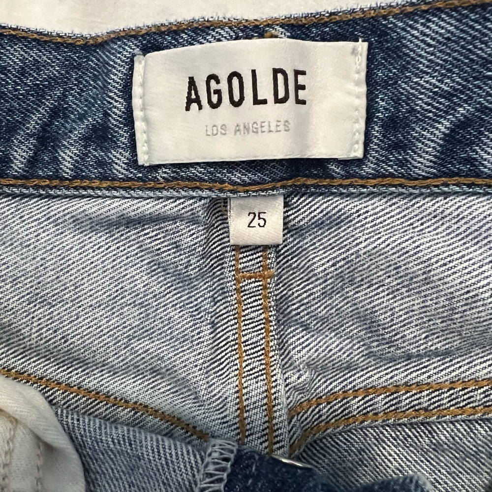 Agolde 90’s Mid Rise Loose in Isolate women’s size 25 - Picture 8 of 8